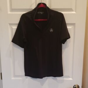 Mercedes-Benz Men's Black Short Sleeve Polo